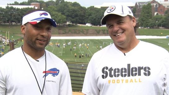 Steelers Doug Whaley and Kevin Colbert Steelers Doug Whaley and Kevin Colbert