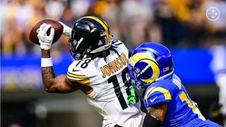 Steelers' Diontae Johnson Believes Offense Lights A "Spark" When He's Playing Alongside George Pickens (Steelers News). Photo by Ben Solomon / Pittsburgh Steelers