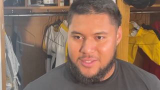 Steelers’ Troy Fautanu Delivers Eye-Opening Update On His Sprained MCL (Steelers News). Photo by X: @C_AdamskiTrib