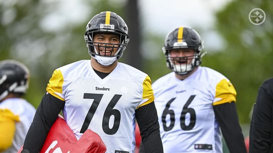 Steelers Troy Fautanu and Mason McCormick