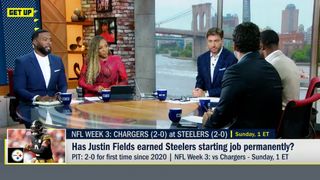 Steelers' Justin Fields Victim Of Horrible Analysis By Former Baltimore Ravens Defensive Back (Steelers News). Photo by X: Get Up