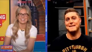 Steelers' Zach Gentry Takes Hilarious Turn On GMFB And Roasts Social Media Team And TE1 Pat Freiermuth (Steelers News). Photo by Good Morning Football / NFL Network