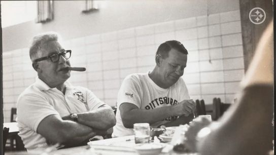 Steelers Art Rooney and Buddy Parker