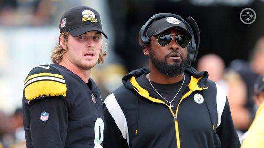 Steelers quarterback Kenny Pickett and head coach Mike Tomlin