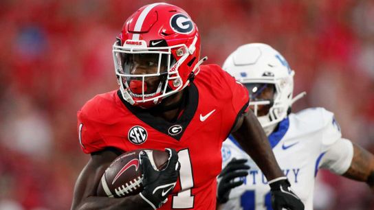 Georgia WR Marcus Rosemy-Jacksaint runs with the football. Steelers' Marcus Rosemy-Jacksaint