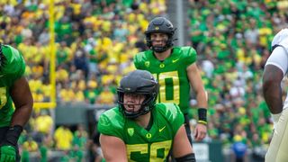 Steelers Absolutely Need To Explore Trading Down In The 2024 NFL Draft If Star Center Jackson Powers-Johnson Is Their Target  (Steelers News). Photo by UO Athletics / GoDucks.com