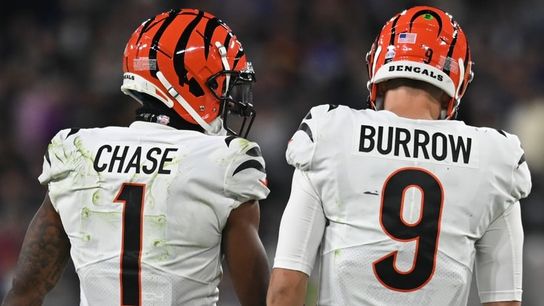 Steelers Rivals Cincinnati Bengals quarterback Joe Burrow and receiver Ja'Marr Chase