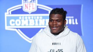 Steelers Solve Big Broderick Jones Problem By Drafting "Human Fork-Lift" In 2026 NFL Mock Draft (Steelers News). Photo by Michael Hickey / Getty Images