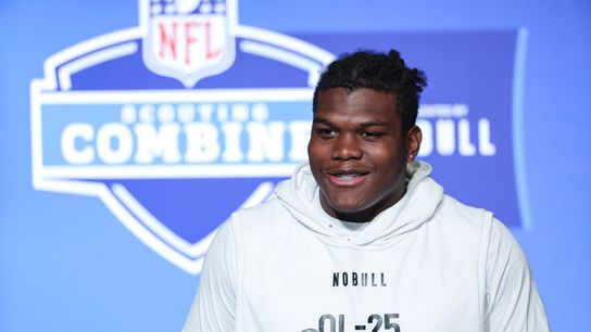 Steelers Solve Big Broderick Jones Problem By Drafting "Human Fork-Lift" In 2026 NFL Mock Draft (Steelers News). Photo by Michael Hickey / Getty Images
