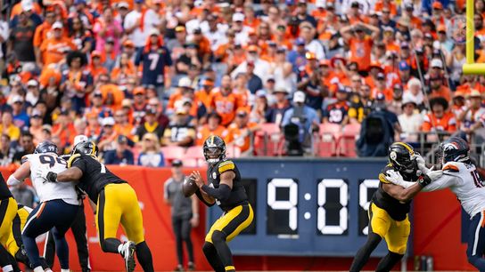 Steelers' QB Justin Fields during Week 2 of 2024 against the Denver Broncos.