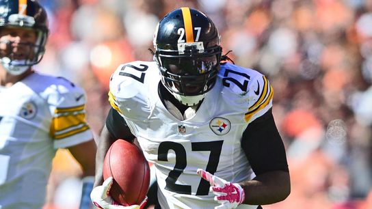 Former Steelers running back Lagarette Blount (#27) runs after taking a handoff. | Andrew Weber / USA TODAY Sports Former Steelers running back Lagarette Blount (#27) runs after taking a handoff. | Andrew Weber / USA TODAY Sports
