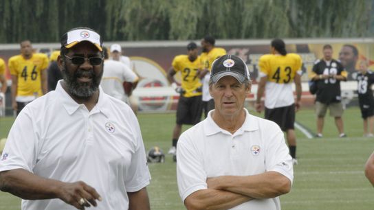 Steelers Joe Greene and Dick LeBeau Steelers Joe Greene and Dick LeBeau