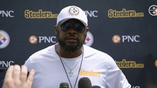 Steelers' Mike Tomlin Announces That A Rising Rookie Will Surprisingly Get First-Team Reps (Steelers News). Photo by X: @SteelersLive