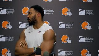 Browns' Myles Garrett Sends A Strong Message To Steelers' TJ Watt And Other Elite Defenders Before Walking Off During Press Conference (Steelers News). Photo by Cleveland Browns / YouTube