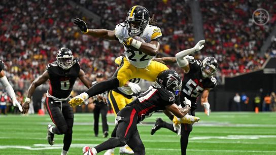 Steelers' RB Najee Harris starting the season off strong against the Falcons.