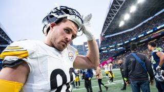 Steelers’ TJ Watt Gives Simple Response When Asked About Lions' Sam LaPorta Playing Through The Same Injury He Didn’t (Steelers News). Photo by Conor Courtney / Getty Images