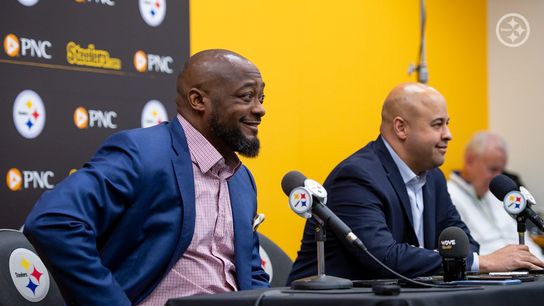 Steelers' Mike Tomlin and Omar Khan