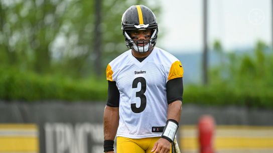 Steelers' Quarterback Russell Wilson at his first OTAs with the team. Steelers' Quarterback Russell Wilson at his first OTAs with the team.