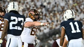 Could The Steelers Find An Upgrade Over Mason Cole In The 2023 NFL Draft? (John Michael Schmitz). Photo by Barry Reeger / AP