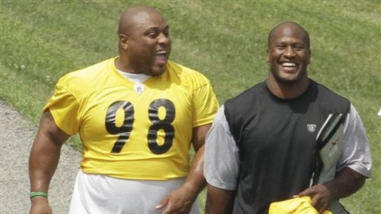 Steelers Casey Hampton And James Harrison