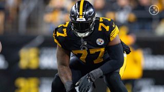 Steelers' Broderick Jones' Struggles Could Be Direct Result From Bad Habit In College (Steelers News). Photo by Karl Roser / Pittsburgh Steelers 