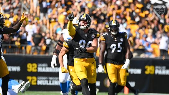 Steelers' star edge rusher TJ Watt during Week 3 of 2024 against the Chargers.