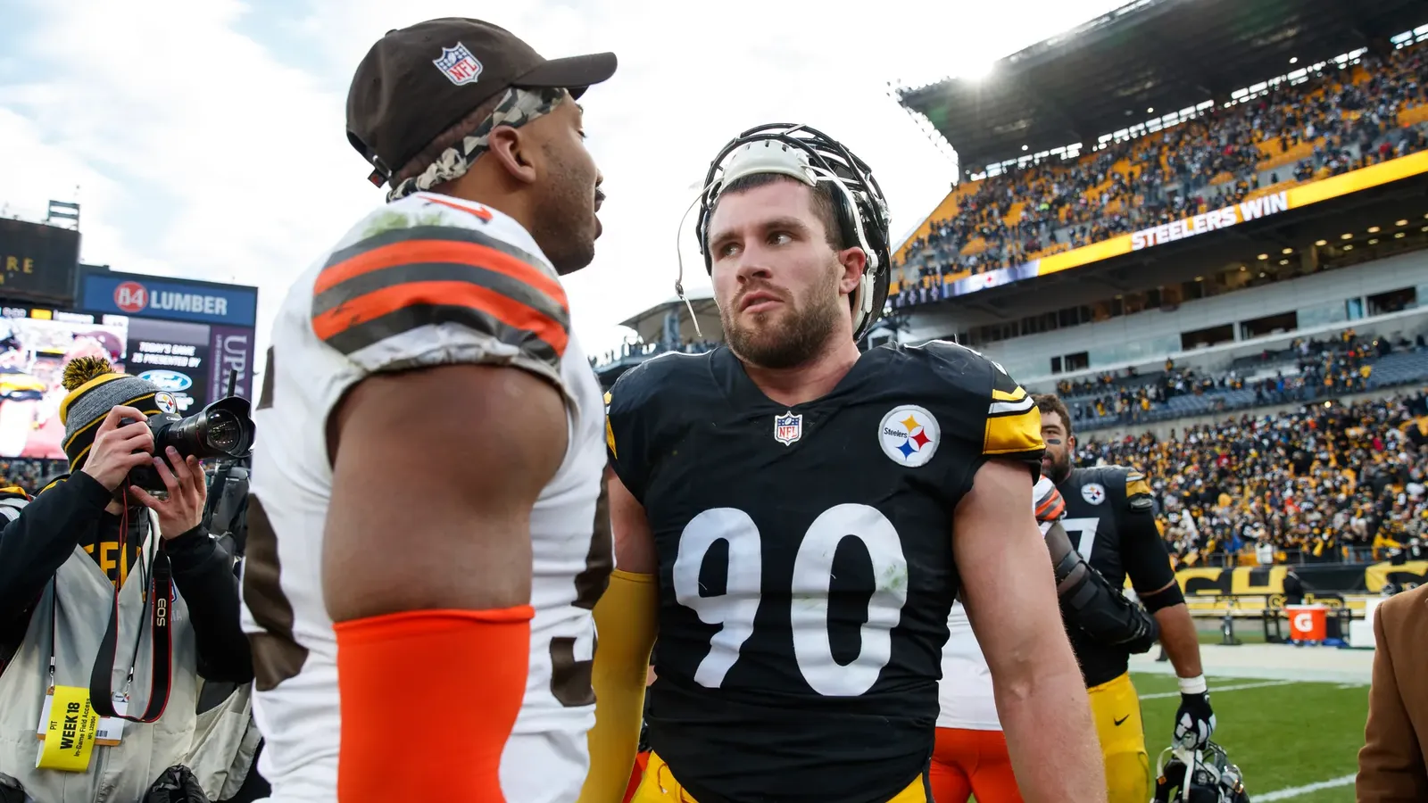 Steelers TJ Watt Myles Garrett