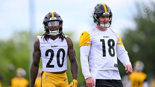 Steelers' Will Howard Kaleb Johnson Steelers' Will Howard Kaleb Johnson