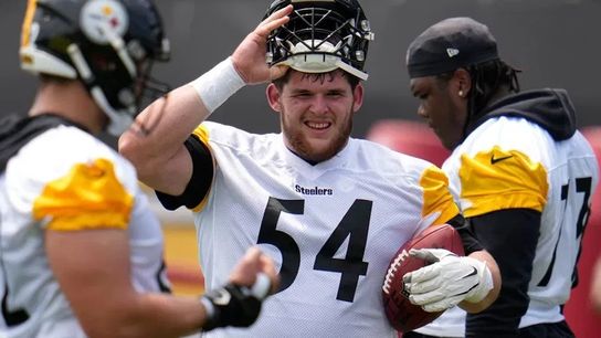 Steelers' Zach Frazier taking a break during OTAs