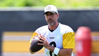 Steelers QB Aaron Rodgers Could Be "A Really Good Fit" For This Emerging Wide Receiver In Pittsburgh (Steelers News). Photo by Joe Sargent / Getty Images