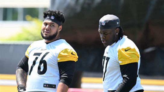 Steelers' Troy Fautanu's Return Allows Broderick Jones To Validate First-Round Value. Photo by Pittsburgh Post-Gazette